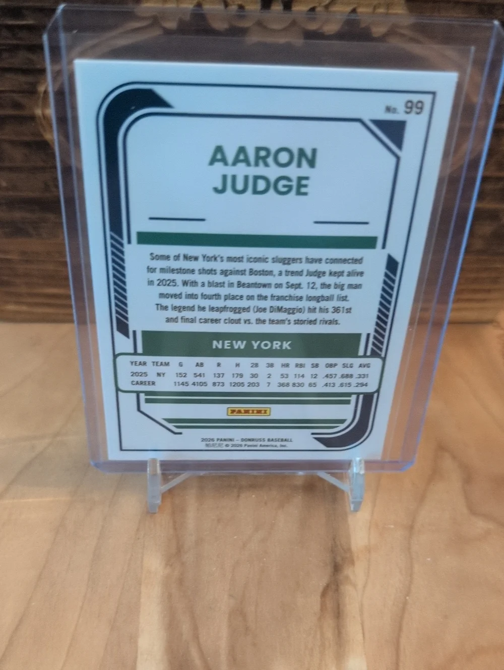 2026 Donruss Aaron Judge Rockets Parallel Yankees